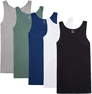 Camiseta de Tirantes para Hombre Pack de 5 de Algodón 100% más Colores