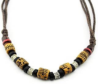 Jovono Boho - Collar con colgante de concha de varias capas para mujeres y niñas (plata)