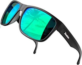 Islander – Gafas de Sol Polarizadas de Espejo Extra Grandes para Hombre – Gafas de Sol Grandes a la Moda – Accesorios Incluidos
