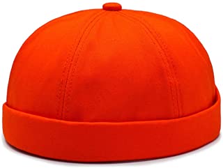 Gorros para Hombres y Mujeres, Gorros Ajustados de algodón y algodón, Gorros Rojos Rojos para jóvenes, Gorros Negros de Verano, Gorros Marineros