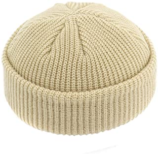 Tejido Que Absorbe la Humedad, Sombreros sin Borde, Gorro de Hip Hop, Gorra de Calle, Gorro de Punto para Mujeres, Hombres, Unisex, Informal, sólido, Gorra de melón portátil