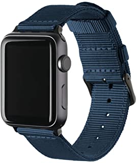 | Repuesto de Correa de Reloj de Nailon para Apple Watch, Hombre y Mujer, 38/40mm, 42/44mm