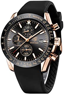 Casual Reloj de Hombre Cuarzo Analógico Deportes Cronógrafo Impermeable Reloj de Pulsera