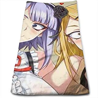 utong Toalla de baño de Tela de impresión DIY Ahegao Waifus 80x130cm / 32x52inch Poliéster de Secado rápido Blanco